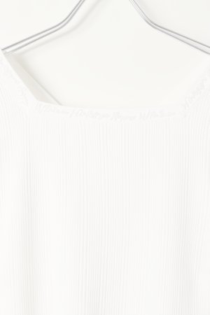 画像2:  {SOLD} グレースコンチネンタル｜GRACE CONTINENTAL レースアップリブニットトップ{0121143043-01WHT-BAS}