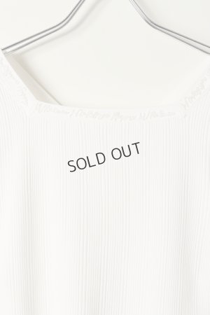 画像2: {SOLD}グレースコンチネンタル｜GRACE CONTINENTAL レースアップリブニットトップ{0121143043-01WHT-BAS}