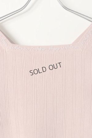 画像2: {SOLD}グレースコンチネンタル｜GRACE CONTINENTAL レースアップリブニットトップ{0121143043-04PNK-BAS}