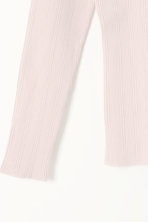 画像4:   グレースコンチネンタル｜GRACE CONTINENTAL レースアップリブニットトップ{0121143043-04PNK-BAS}