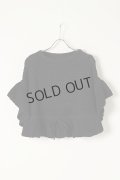 {SOLD}グレースコンチネンタル｜GRACE CONTINENTAL メッシュフリルニットトップ{0121243025-27BLK-BAS}