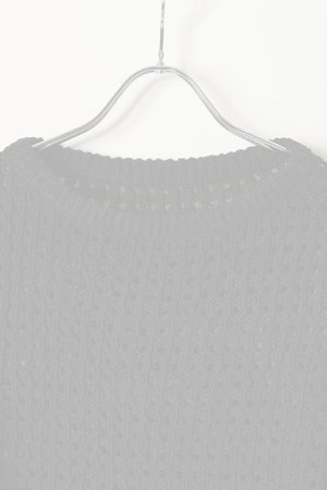 画像2:  {SOLD} グレースコンチネンタル｜GRACE CONTINENTAL メッシュフリルニットトップ{0121243025-27BLK-BAS}