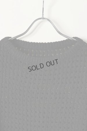 画像2: {SOLD}グレースコンチネンタル｜GRACE CONTINENTAL メッシュフリルニットトップ{0121243025-27BLK-BAS}