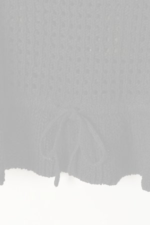 画像4:  {SOLD} グレースコンチネンタル｜GRACE CONTINENTAL メッシュフリルニットトップ{0121243025-27BLK-BAS}