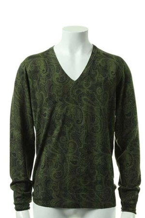 画像1: ETRO エトロ V-NECK STAMPATO SFI{12134-9704-0500-ACS}