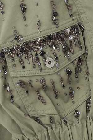 画像14: 【 40%OFF セール49,500円→29,700円】 グレースコンチネンタル｜GRACE CONTINENTAL ビジューノーカラーアーミージャケット{0122301096-19KHA-BBA}