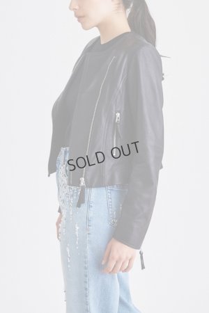 画像4: {SOLD}グレースコンチネンタル｜GRACE CONTINENTAL ライダースショートジャケット{0122304080-27BLK-BBA}