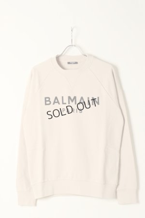 画像1: {SOLD}BALMAIN バルマン BH1 C&S SWEAT PRINT LOGO{12JQ005B115-GFE-BAA}