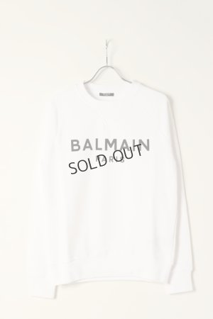 画像1: {SOLD}BALMAIN バルマン BH2 C&S SWEAT PRINT LOGO{12JQ005B151-GAB-BAA}
