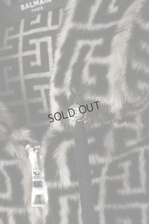 画像3: {SOLD}BALMAIN バルマン BH1 C&S ZIP-H MONOGRM FAKE FUR{12JR016X165-GFE-BAA}