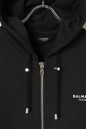 画像2: BALMAIN バルマン BH2 C&S ZIP-H SMALL FLOCK LOGO{12JX000B150-EAB-BAA}