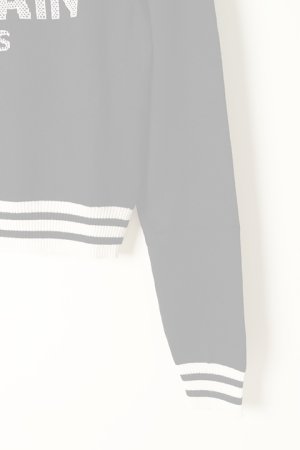 画像5:   BALMAIN バルマン BF1 KNIT CROPPED MESH LOGO{12KA000K225-EAB-BAA}