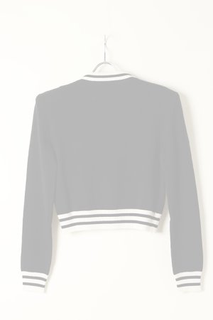画像6:   BALMAIN バルマン BF1 KNIT CROPPED MESH LOGO{12KA000K225-EAB-BAA}