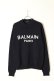 画像1: BALMAIN バルマン BH1 KNIT TOP LOGO MERINO{12KD000K027-SAJ-BAA} (1)