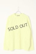 {SOLD}BALMAIN バルマン BH2 KNIT TOP MOHAIR CABLE{12KE010K050-1KB-BAA}