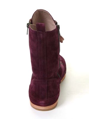 画像4: ANN DEMEULEMEESTER アンドゥムルメステール SHOES SCAMOSCIATO AUBERGINE + SCAMOSCIATO MACARON{1314234302038/131-4234-302-038(21-03-931039)-ACS}