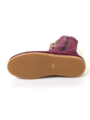 画像5: ANN DEMEULEMEESTER アンドゥムルメステール SHOES SCAMOSCIATO AUBERGINE + SCAMOSCIATO MACARON{1314234302038/131-4234-302-038(21-03-931039)-ACS}