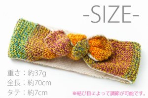 画像3: joujou ジュジュ GRADATION KNIT TURBAN-YELLOW-{-ACA}