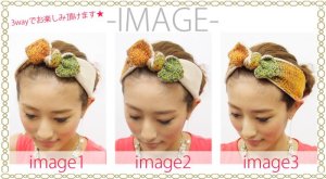 画像4: joujou ジュジュ GRADATION KNIT TURBAN-YELLOW-{-ACA}