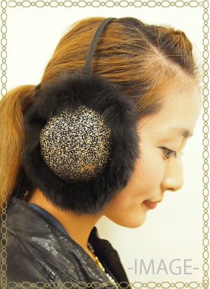 画像2: joujou ジュジュ EAR MUFFLER-BLACK-{-ACA}