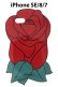 画像1: {SOLD}IPHORIA アイフォリア FLOWER CASE - RED ROSE【iPhone SE(第2世代)/8/7】{-AGS} (1)