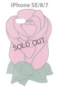 {SOLD}IPHORIA アイフォリア FLOWER CASE - PINK ROSE【iPhone SE(第2世代)/8/7】{-AGS}