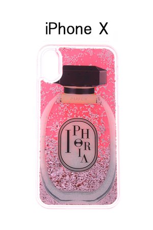 画像1: 【 60%OFF セール｜8,470円→3,388円】 IPHORIA アイフォリア Perfume Round Rose【リキッドコレクション】【iPhone X】{-AHS}