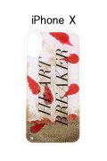 【 60%OFF セール｜8,470円→3,388円】 IPHORIA アイフォリア Transparent Heartbreaker with Floating Hearts and Glitter【リキッドコレクション】【iPhone X】{-AHS}