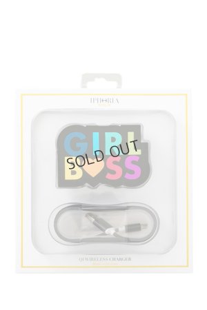 画像1: {SOLD}IPHORIA アイフォリア QI Wireless charger -Girlboss Is Power【ワイヤレス充電バッテリー】{-AIS}