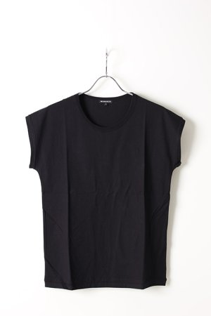 画像1: ANN DEMEULEMEESTER アンドゥムルメステール T-SHIRT UNICOTTON BLACK{1901-3802-240-099-BLK-AIS}