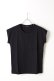 画像1: ANN DEMEULEMEESTER アンドゥムルメステール T-SHIRT UNICOTTON BLACK{1901-3802-240-099-BLK-AIS} (1)