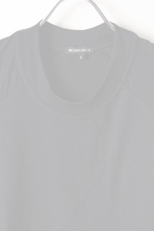画像4:   ANN DEMEULEMEESTER アンドゥムルメステール T-SHIRT UNICOTTON WHITE {1901-3806-240-099-BLK-AIS}  :19013806240BLK-S 