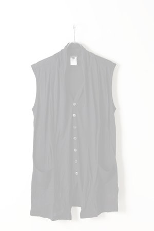 画像1:  {SOLD} ANN DEMEULEMEESTER アンドゥムルメステール SLEEVELESS CARDIGAN ILIAD BLACK {1901-3810-234-099-BLK-AIS}  :19013810234BLK-XS 