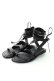 画像2: 【 30%OFF セール｜133,650円→93,555円】 ANN DEMEULEMEESTER アンドゥムルメステール SHOES VACCHETTA NERO+GUARDOLINO NERO&CUCITURE NERO{1901-4230-378-099-BLK-AIS} (2)