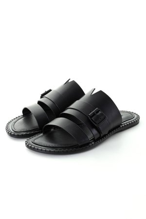 画像2: ANN DEMEULEMEESTER アンドゥムルメステール SLIDES VACCHETTA NERO{1901-4234-378-099-BLK-AIS}