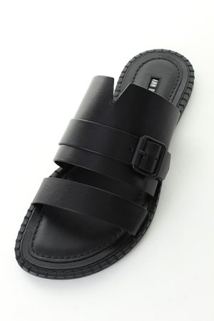 画像4: ANN DEMEULEMEESTER アンドゥムルメステール SLIDES VACCHETTA NERO{1901-4234-378-099-BLK-AIS}