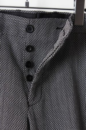 画像4: 【周年記念 24%OFF ｜96,580円→73,401円】 ANN DEMEULEMEESTER アンドゥムルメステール TROUSERS KENSINGTON{1907-3400-175-005-ECRBLK-AIS}