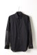 画像1: ANN DEMEULEMEESTER アンドゥムルメステール SHIRT COTONE BLACK+PACE BLACK{1907-3602-120-098-BLK-AIS} (1)