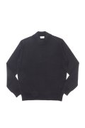 MORGANO モルガーノ エクストラファインメリノウール 12ゲージ モックネックニット{-BFA}