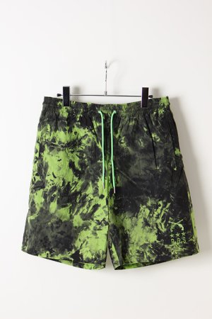 画像1: 【 50%OFF セール｜31,900円→15,950円】 roarguns ロアーガンズ "★★★RGS"EMBROIDERY NYLON WASHER HANK DYE SHORTS（水着）{-AIS}