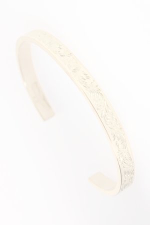 画像2:   Taro Washimi タロウ ワシミ 鷲見太郎 K18 Ｍ arabesque design 5mm bangle {WT-BRACELET-119-BJS}  :1ADB5M-YG-F 