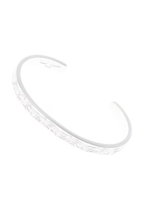 画像1:  {SOLD} Taro Washimi タロウ ワシミ 鷲見太郎 Ｍ arabesque design 5mm bangle {-BEA}  :1ADB5M-F 