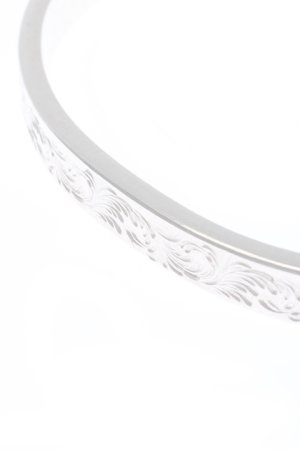 画像2:  {SOLD} Taro Washimi タロウ ワシミ 鷲見太郎 Ｍ arabesque design 5mm bangle {-BEA}  :1ADB5M-F 