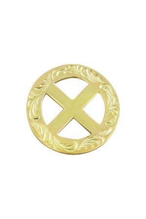 画像1: Taro Washimi タロウ ワシミ 鷲見太郎 K18 arabesque medicine wheel{-TEI}