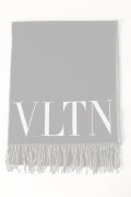   Valentino ヴァレンティノ VLTN ウール x カシミア マフラー {YER033PTX-BBA}  :1Y2ER033PTX-ONI-F 