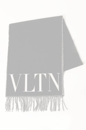 画像2:   Valentino ヴァレンティノ VLTN ウール x カシミア マフラー {YER033PTX-BBA}  :1Y2ER033PTX-ONI-F 