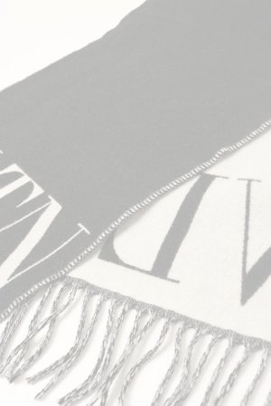 画像3:   Valentino ヴァレンティノ VLTN ウール x カシミア マフラー {YER033PTX-BBA}  :1Y2ER033PTX-ONI-F 