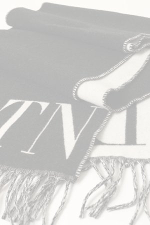 画像4:   Valentino ヴァレンティノ VLTN ウール x カシミア マフラー {YER033PTX-BBA}  :1Y2ER033PTX-ONI-F 