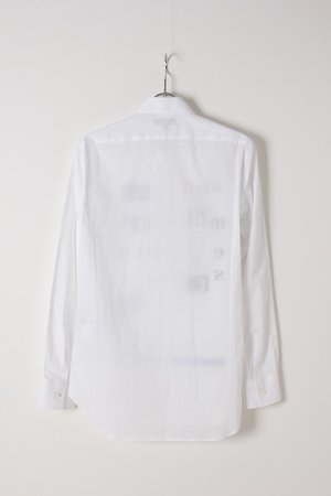 画像4: ANN DEMEULEMEESTER アンドゥムルメステール SHIRT COTONE WHITE+PRINT{2007-3601-120-001-WHT-BJS}