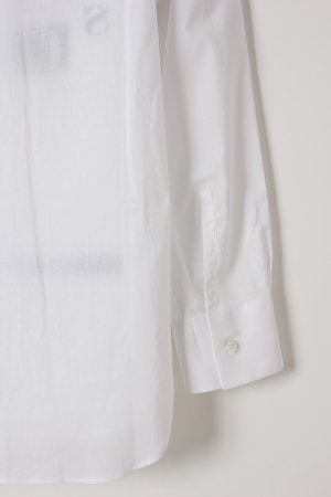 画像5: ANN DEMEULEMEESTER アンドゥムルメステール SHIRT COTONE WHITE+PRINT{2007-3601-120-001-WHT-BJS}